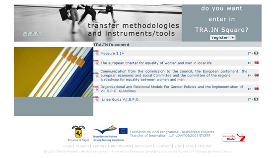 TRA.IN - TRAsferimento & INnovazione